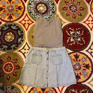 Topshop Gray Tank Top